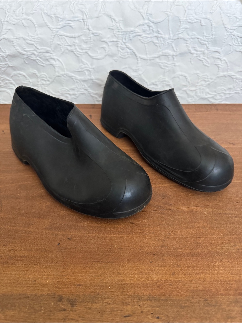 Black Slip-On Rubber Shoes